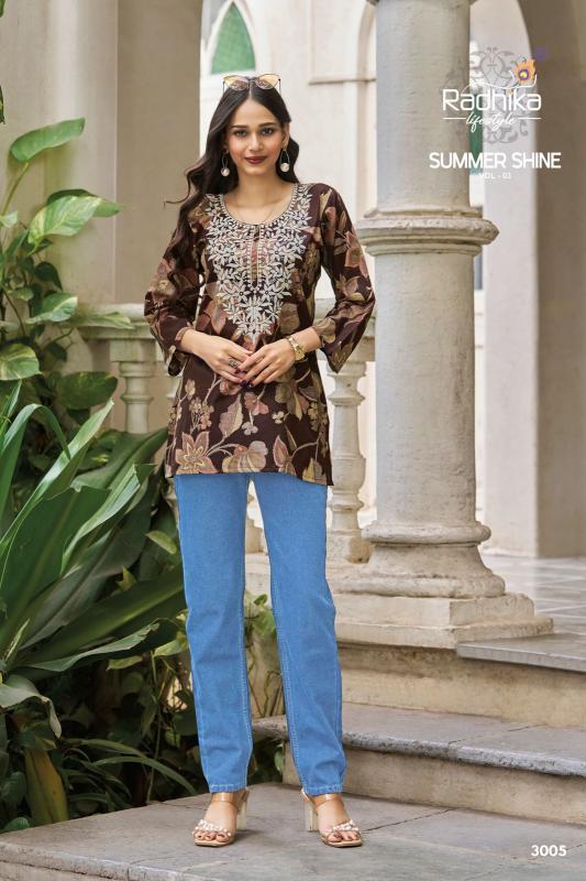 Radhika lifestyle summer shine vol 3 kurtis wholesale